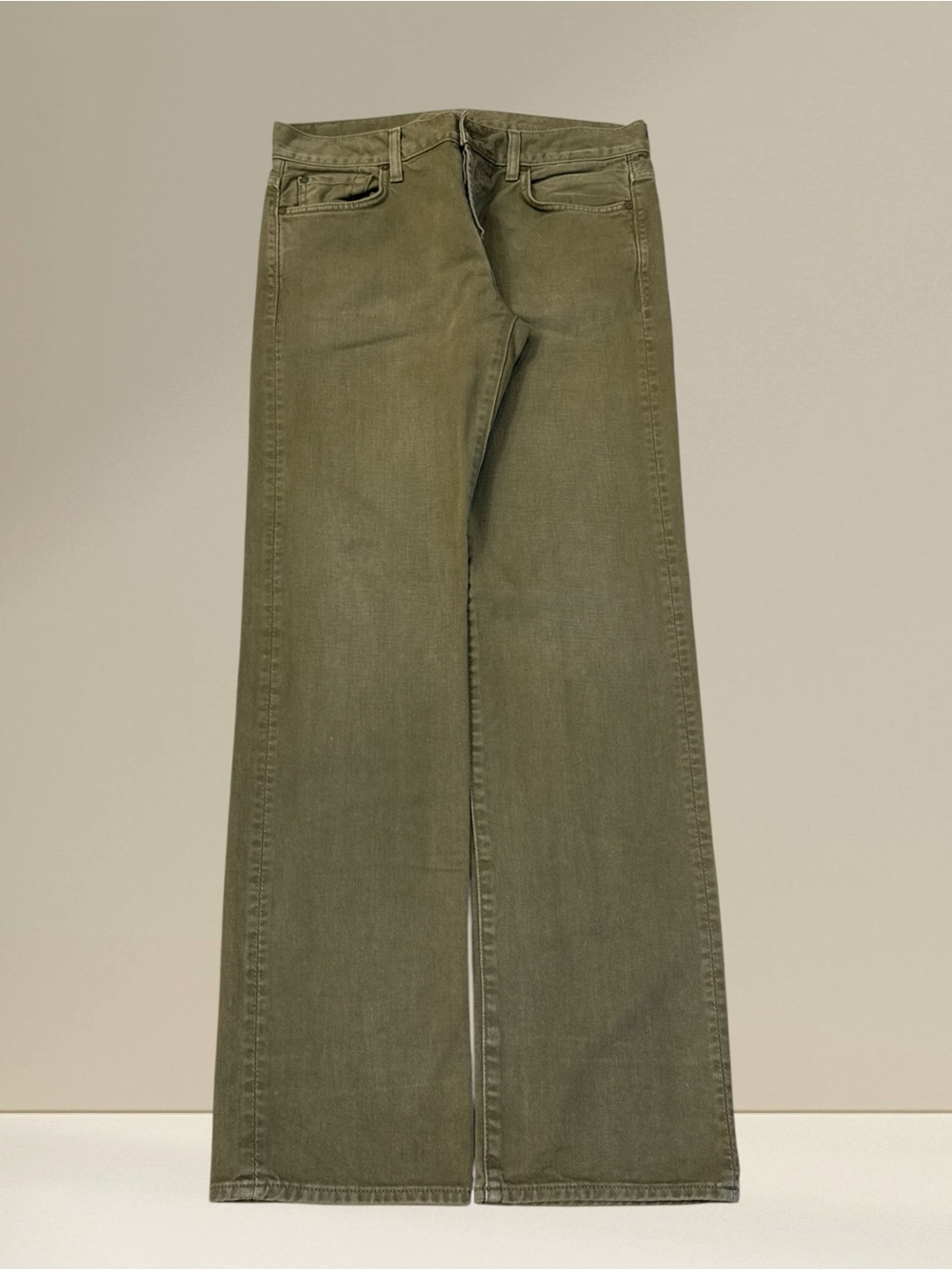 7 for All Mankind Men's Olive Green Denim Jeans Size 31
